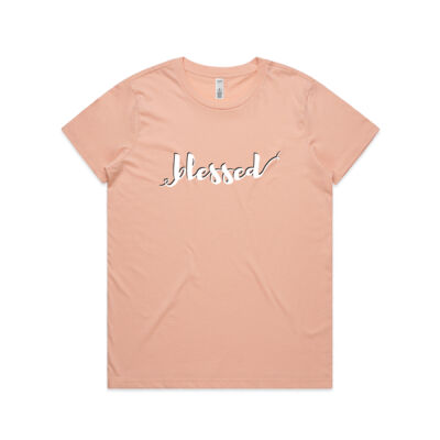 Womens Basic Tee - BLESSED Thumbnail